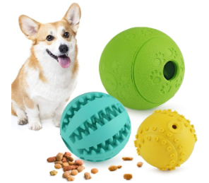 Idepet Dog Chew Toy Ball Treat Feeder